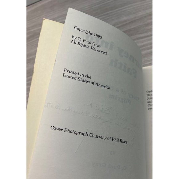 Journey Into Faith Story of a Nazarene Pilgrim C Paul Gray Signed 1st Edition - Picture 5 of 10